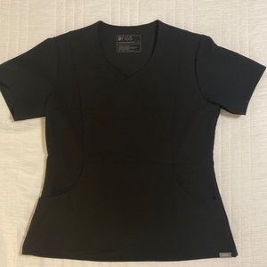 Figs Technical Collection Scrub Top in Black